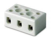 Керамическая клеммная колодка Werit 3 х 6 мм²