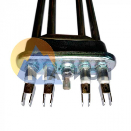 47849 ТЭН 6000W (проф.прям. L=450, R11+, 3000W+3000W двойной )
